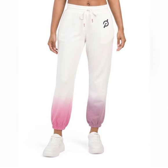 Peloton Pants - Peloton White to Pink Ombre Jogger Sweatpants